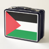 Metal Roestvrij Lunchbox met Palestijnse vlag (Achterkant)
