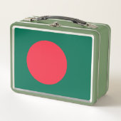 Metal Roestvrij Lunchbox met vlag van Bangladesh (Voorkant)