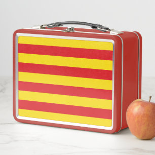 Metal Roestvrij Lunchbox met vlag van Catalonië
