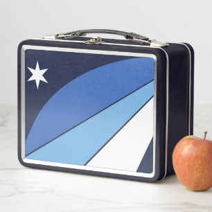 Metal Roestvrij Lunchbox met vlag van Columbia, SC