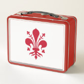 Metal Roestvrij Lunchbox met vlag van Florence (Achterkant)