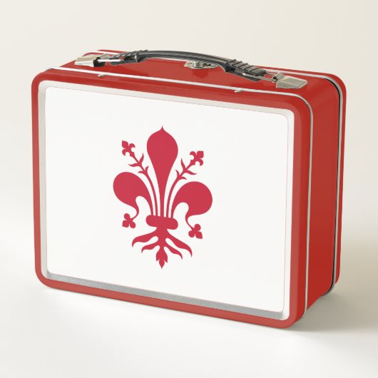 Metal Roestvrij Lunchbox met vlag van Florence (Achterkant)