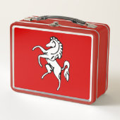 Metal Roestvrij Lunchbox met vlag van Kent County (Voorkant)