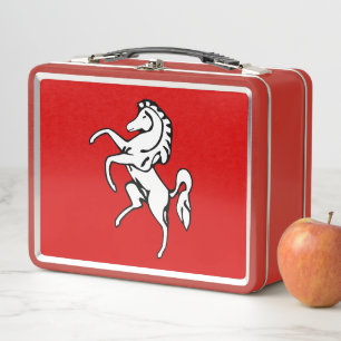 Metal Roestvrij Lunchbox met vlag van Kent County