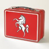 Metal Roestvrij Lunchbox met vlag van Kent County (Achterkant)