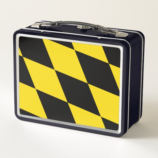 Metal Roestvrij Lunchbox met vlag van München (Achterkant)
