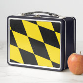 Metal Roestvrij Lunchbox met vlag van München (In situ)