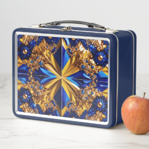 Metal Roestvrij Lunchbox met Zweden Kleuren