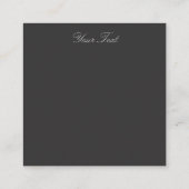 Metal Ruby Art Vierkante Visitekaartje (Achterkant)