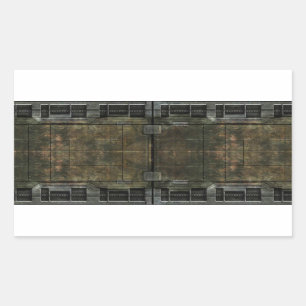 Metal Rust Rechthoekige Sticker