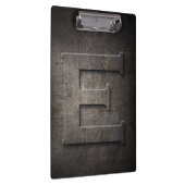 Metal Rustic E Monogram Klembord (Rechts)