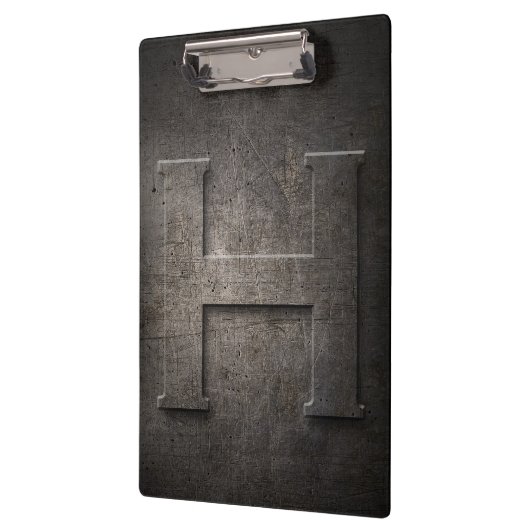 Metal Rustic H Monogram Klembord (Links)