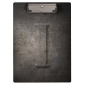 Metal Rustic I Monogram Klembord (Voorkant)