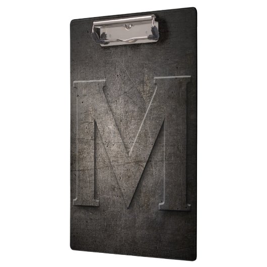 Metal Rustic M Monogram Klembord (Links)