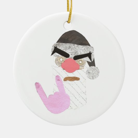 Metal Santa Ornament (Voorkant)