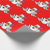 Metal Santa Wrapping Paper Cadeaupapier (Hoek)