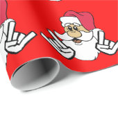Metal Santa Wrapping Paper Cadeaupapier (Rol Hoek)