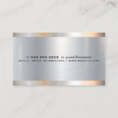 Metal Saw | Bouwgereedschap Visitekaartje (Achterkant)