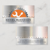 Metal Saw | Hardwarehulpmiddelen | Bouw Visitekaartje (Voorkant / Achterkant)