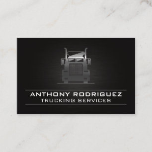 Metal Semi Truck Bestuurder Logistiek Visitekaartje