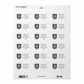 Metal Shield Dragon White Etiket (Full Sheet)