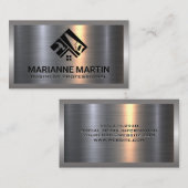 Metal Silver | Speciaal handgereedschap | Bouwer Visitekaartje (Voorkant / Achterkant)