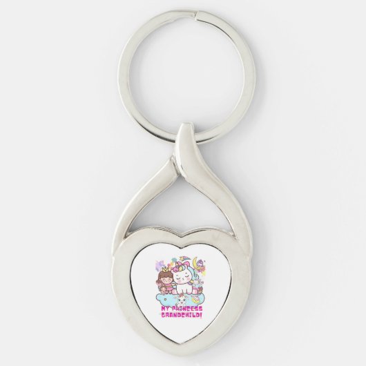 Metal Sleutelhanger mijn prinses kleindochter (Voorkant)