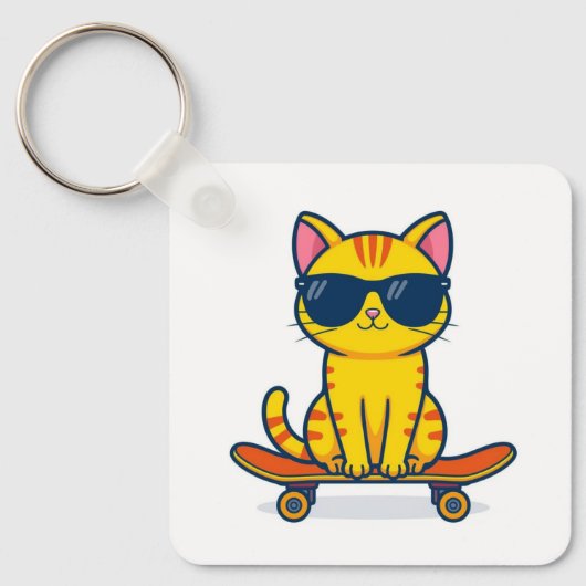 Metal Square Keychain  (Voorkant)