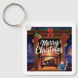 Metal Square Sleutelhanger