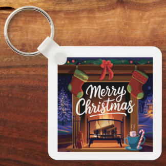 Metal Square Sleutelhanger