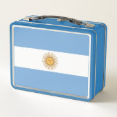 Metal Stainless Lunchbox met Argentijnse vlag (Achterkant)