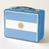 Metal Stainless Lunchbox met Argentijnse vlag (Voorkant)