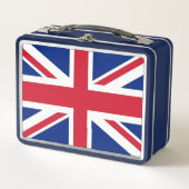 Metal Stainless Lunchbox met Britse vlag (Voorkant)