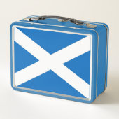 Metal Stainless Lunchbox met Schotse vlag (Achterkant)