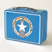 Metal Stainless Lunchbox - vlag Noordelijke Marian (Achterkant)