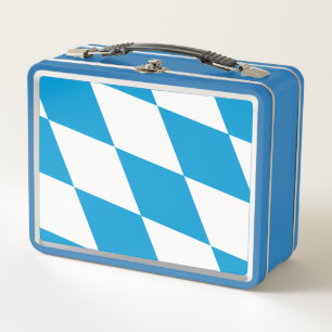Metal Stainless Lunchbox - vlag van Beieren