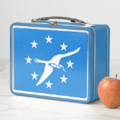 Metal Stainless Lunchbox - vlag van Corpus Christi (In situ)