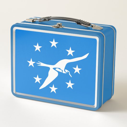Metal Stainless Lunchbox - vlag van Corpus Christi (Voorkant)