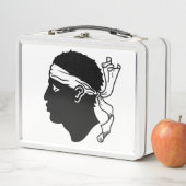 Metal Stainless Lunchbox - vlag van Corsica (In situ)