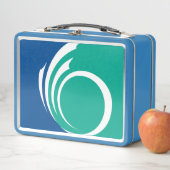 Metal Stainless Lunchbox with flag of Ottawa (In situ)