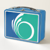 Metal Stainless Lunchbox with flag of Ottawa (Voorkant)