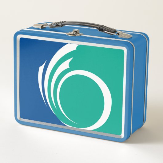 Metal Stainless Lunchbox with flag of Ottawa (Voorkant)