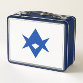 Metal Stainless Lunchbox with flag of Toyota City (Achterkant)