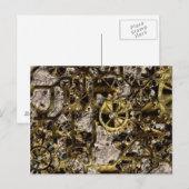 Metal Steampunk Briefkaart (Voorkant / Achterkant)