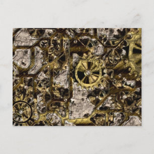 Metal Steampunk Briefkaart