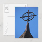 Metal Steeple Cross Briefkaart (Voorkant / Achterkant)