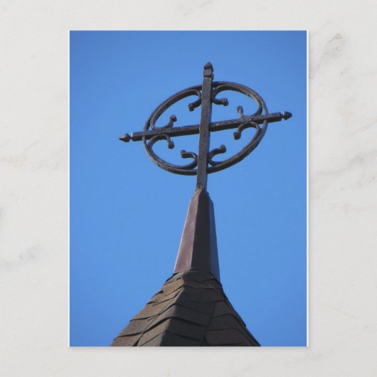 Metal Steeple Cross Briefkaart (Voorkant)