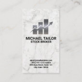 Metal Stock Grafiek | Marmer Visitekaartje (Voorkant)