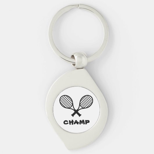 Metal Tennis Sleutelhanger (Voorkant)