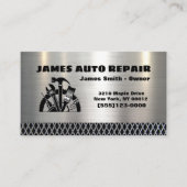 Metal Tool Design Automotive Mechanic Auto Repair Visitekaartje (Voorkant)